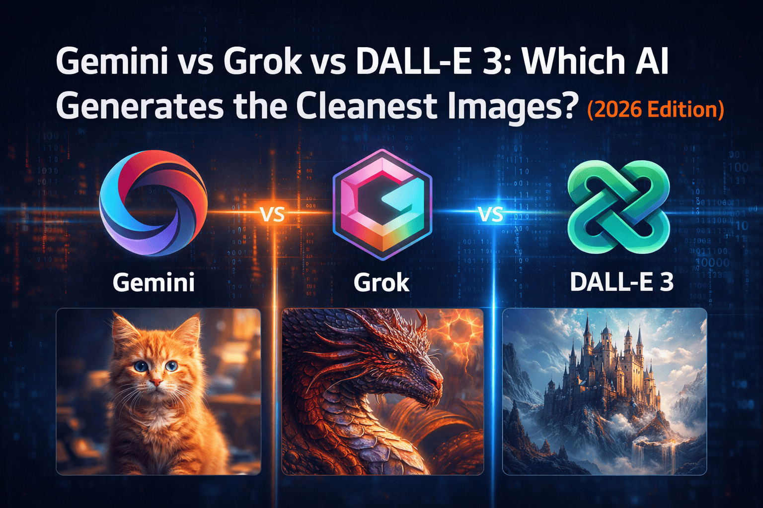 Gemini vs Grok vs DALL-E 3 Which AI Generates the Cleanest Images (2026 Edition)