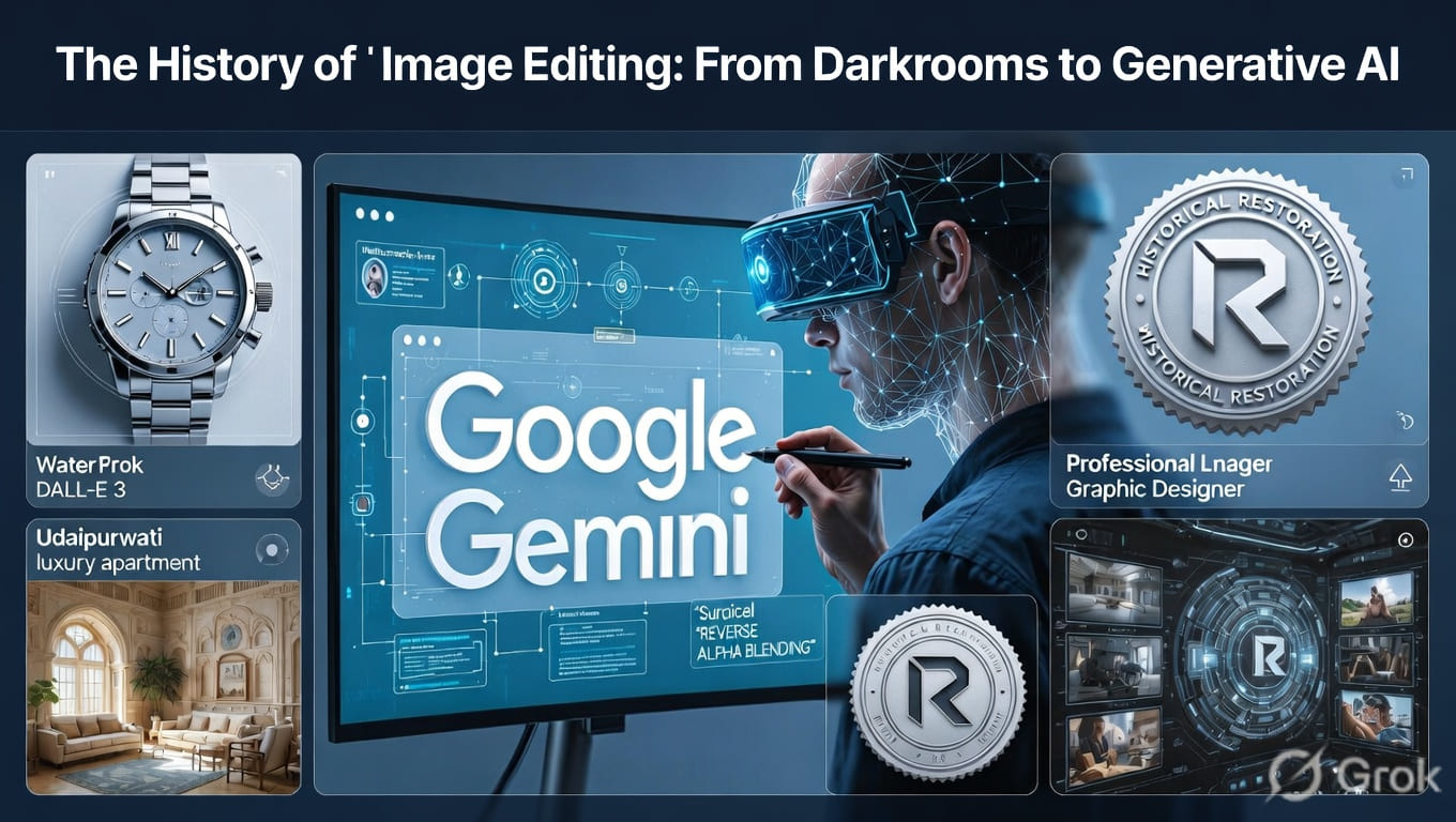 The History of Image Editing From Darkrooms to Generative AI