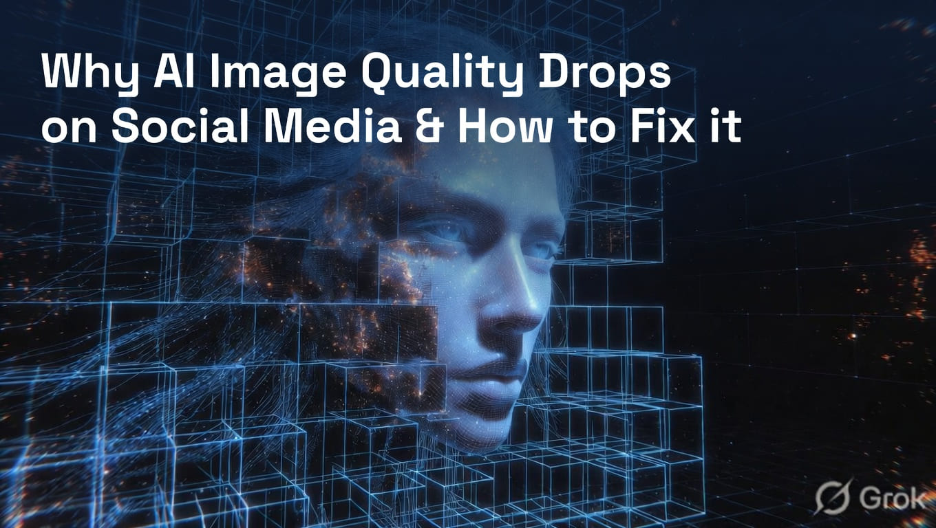 Why AI Image Quality Drops on Social Media & How to Fix it